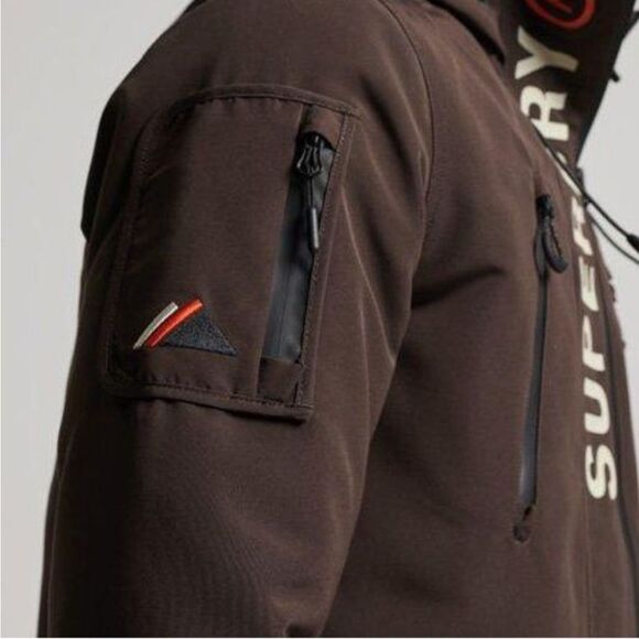 Superdry Windcheater Jacket Coat Brown Size Large - Picture 6 of 11